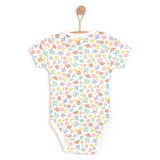 HelloBaby Hayvan Desenli Kısa Kol Body Kız Bebek