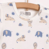 HelloBaby Hayvan Desenli Kısa Kol Body