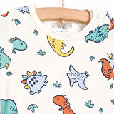 HelloBaby Dinazor Desenli Kısa Kol Body
