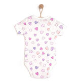 HelloBaby Hayvan Desenli Kısa Kol Body Kız Bebek