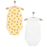 HelloBaby Erkek Bebek 2li Atlet Body Bisiklet Yaka Turuncu 3 Ay