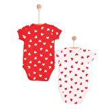 HelloBaby Kalpli 2'li Kısa Kol Body