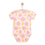 HelloBaby Çiçek Desenli Kısa Kol Body