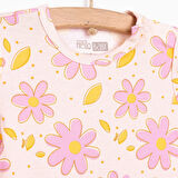 HelloBaby Çiçek Desenli Kısa Kol Body