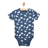 HelloBaby Desenli Kısa Kol Body Erkek Bebek