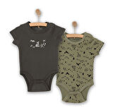 HelloBaby Erkek 2li Kısa Kol Body Erkek Bebek
