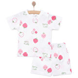 HelloBaby Kız Kısa Kol Pijama Takımı Kız Bebek