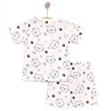 HelloBaby Kız Kısa Kol Pijama Takımı Kız Bebek