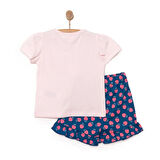 HelloBaby Basic Çilek Baskılı Şortlu Takım Kız Bebek
