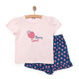 HelloBaby Basic Çilek Baskılı Şortlu Takım Kız Bebek