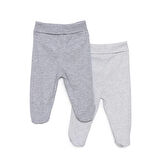 HelloBaby Unisex 2li Patikli Alt Ribana Bej
