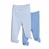 HelloBaby Unisex 2li Patikli Alt Ribana Bej