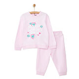 HelloBaby Basic Kız Slogan Baskılı Eşofman Takımı Kız Bebek