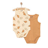 HelloBaby Ayı Desen 2'li Atlet Body