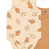 HelloBaby Ayı Desen 2'li Atlet Body