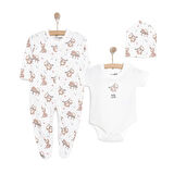 HelloBaby Yenidoğan Tulum-Body-Şapka
