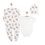 HelloBaby Yenidoğan Tulum-Body-Şapka