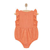 HelloBaby Kız Bebek Zıbn Atlet Body Müslin Kumaş Düğmeli Atlet Kol Nar Çiçeği