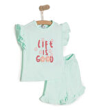 HelloBaby Motto Girl Tshirt-Şort