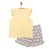 HelloBaby Basic Kız Yaz Çiçekleri Baskılı Atlet-Şort Kız Bebek