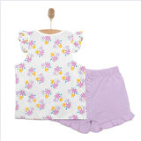 HelloBaby Basic Kız Çiçek Baskılı Atlet-Şort Kız Bebek