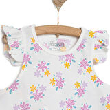 HelloBaby Basic Kız Çiçek Baskılı Atlet-Şort Kız Bebek