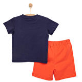 HelloBaby Basic Erkek Hayvan Baskılı Şortlu Takım Erkek Bebek