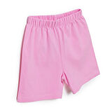 HelloBaby Kız Bebek Basic Şort Reçme Paça Açık Pembe