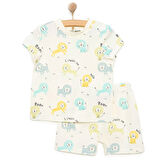 HelloBaby Erkek Bisiklet Yaka Kısa Kol Pijama Takımı