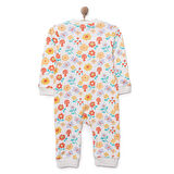 HelloBaby Kız Çiçek Desenli Fermuarlı Patiksiz Tulum