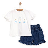 HelloBaby Daisy Kız Tshirt-Şort Kız Bebek