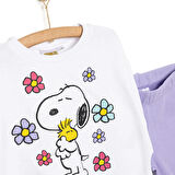 Snooze baby Snoopy Snoopy Kız Sweatshirt - Tayt Kız Bebek