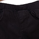 HelloBaby Erkek Bebek Pantolon Denim Nordic Forest Reçme Paça Siyah 9 Ay