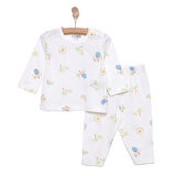 HelloBaby Kız Gökkuşağı Desenli Uzun Kol Pijama Takımı