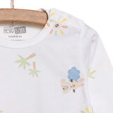 HelloBaby Kız Gökkuşağı Desenli Uzun Kol Pijama Takımı