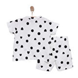 HelloBaby Kız Puantiyeli Kısa Kol Pijama Takımı