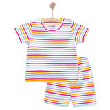 HelloBaby Kız Kısa Kol Pijama Takımı Kız Bebek