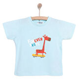 HelloBaby Basic Zürafa Desenli Tshirt Erkek Bebek