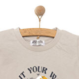 HelloBaby Basic Dalga Baskılı Tshirt Erkek Bebek