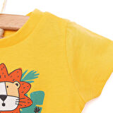 HelloBaby Basic Aslan Baskılı Tshirt Erkek Bebek