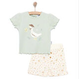 Bebetto Yenidoğan Cute Duck Tshirt-Şort Kız Bebek