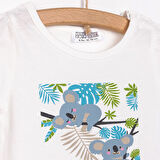 HelloBaby Basic Koala Baskılı  Tshirt Kız Bebek