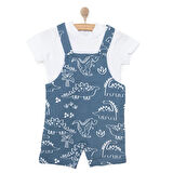 HelloBaby Erkek Şort Salopet-Tshirt Erkek Bebek