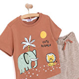 Midimod Fun World 3D Erkek Tshirt-Şort Erkek Bebek