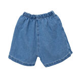 HelloBaby Kız Bebek Şort Denim Spring Memories Reçme Paça İndigo