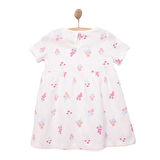 HelloBaby Basic Kız Çiçek Desenli Elbise Kız Bebek