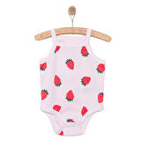 HelloBaby Çilek Desenli İp Askılı Body