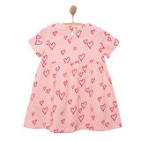 HelloBaby Basic Kız Kalp Desenli Elbise Kız Bebek