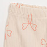 HelloBaby Basic Kız Fiyonk Desenli İspanyol Paça Kaşkorse Tayt Kız Bebek