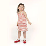 HelloBaby Kız Bebek Bluz-Şort 2li Takım Under The Sea Modelli Yaka Reçme Paça İp Askılı Mercan